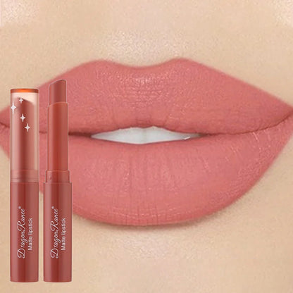 Nude Matte Waterproof Lipstick – Long-Lasting Velvet Red Lipsticks for Women, Non-Fading Lip Makeup