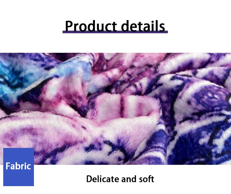 Mermaid Blanket Sleeping Bag — Anti-Kick Flannel Quilt with Soft Fabric, High Color Fastness, Fish Tail Design for Kids’ Birthday Gift