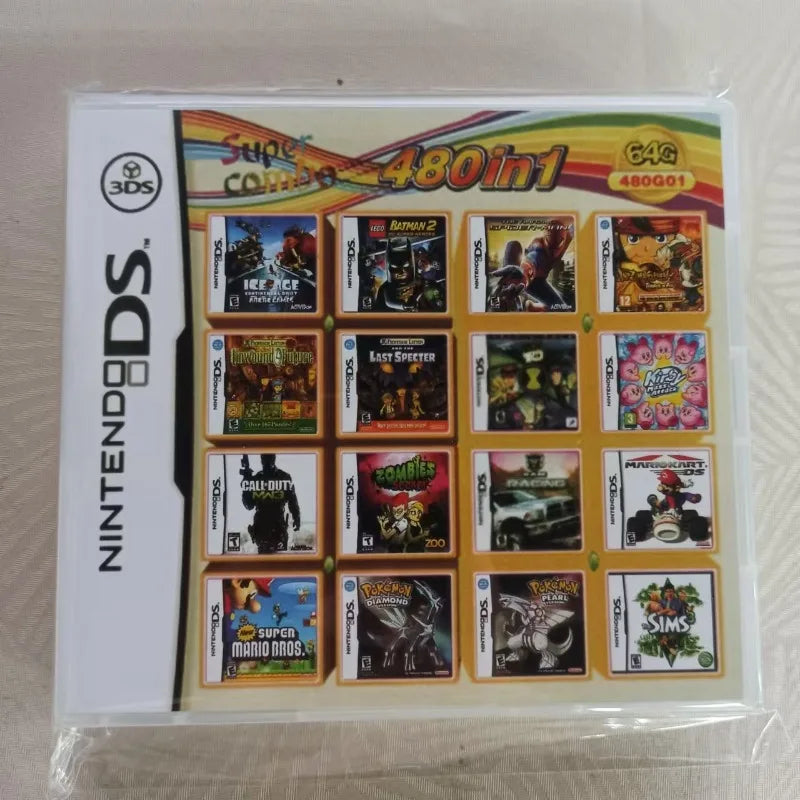 NDS/3DS Multi-ROM Game Card — 4300/510/500/208-in-1 Combined NDS Cartridge/Cassette