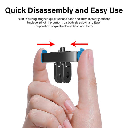 Magnetic Quick Release Adapter Mount for GoPro Hero 13 Black – Foldable Tripod Base Camera Mount Accessories