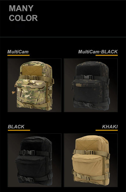 Mini Hydration Tactical Backpack – Outdoor Water Bladder Carrier with Zipper Pouch, 1000D Nylon for Hunting & Sports