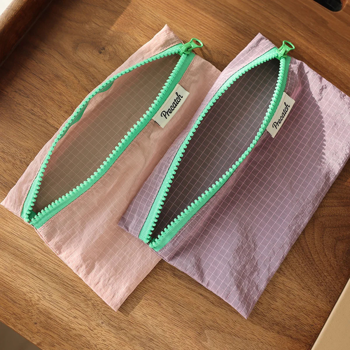 Multifunctional Lightweight Pouch for Women — Macaron Color Bag for Eyebrow Pencil, Stationery, Jewelry, Documents & Coins