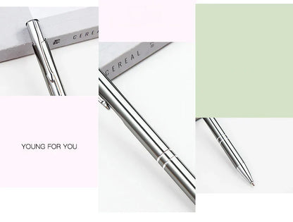 50PCS Custom Metal Ballpoint Pens — Personalized Engraved Logo Advertising Pen, Ideal Gift and Promotional Item