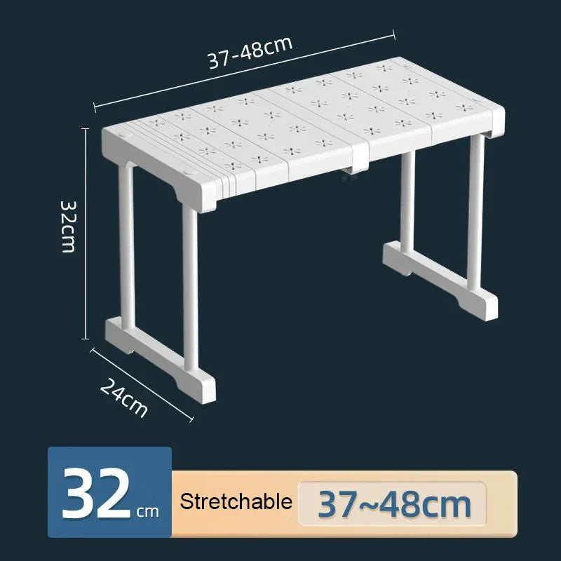 Closet Shelf Wardrobe Organizer – Stackable Telescopic Adjustable Divider, Punch-Free Clothes Storage Rack