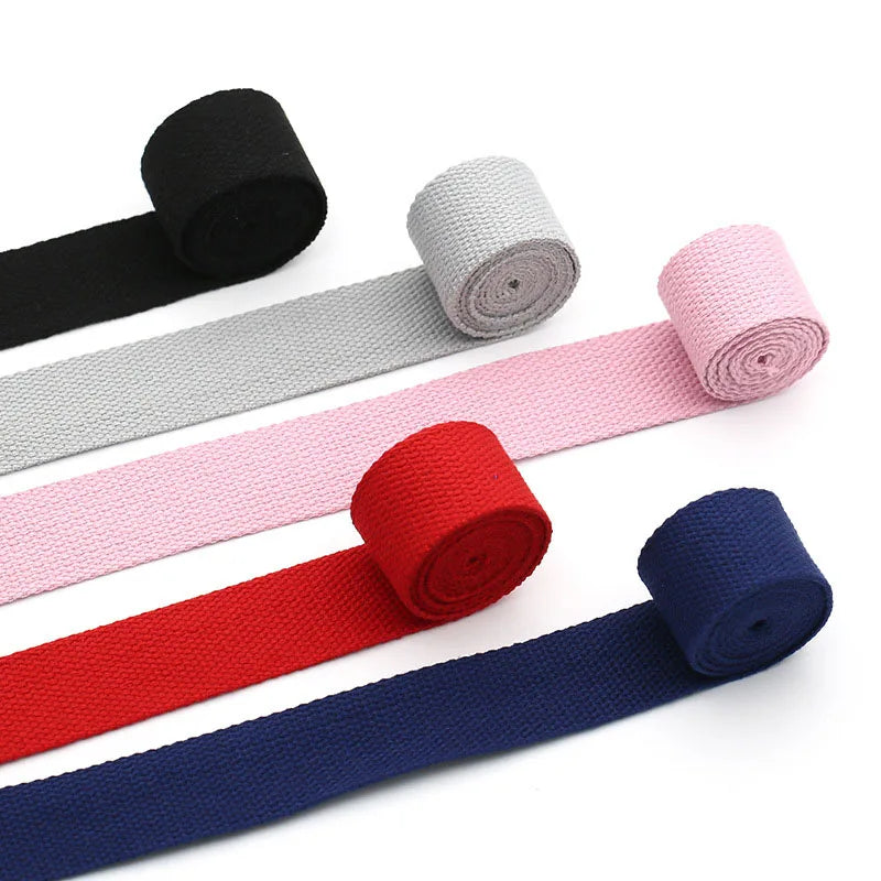 5M Cotton Webbing - DIY Suspenders Craft Supplies, Decorative Sewing Fabric, Nylon Webbing for Pet Rope and Backpack Accessories