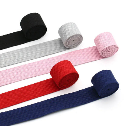 5M Cotton Webbing - DIY Suspenders Craft Supplies, Decorative Sewing Fabric, Nylon Webbing for Pet Rope and Backpack Accessories