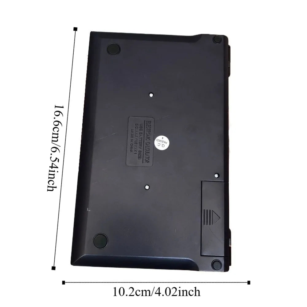 12-Digit Foldable Calculator - Portable Solar Powered Large Screen Multifunctional Office Calculator