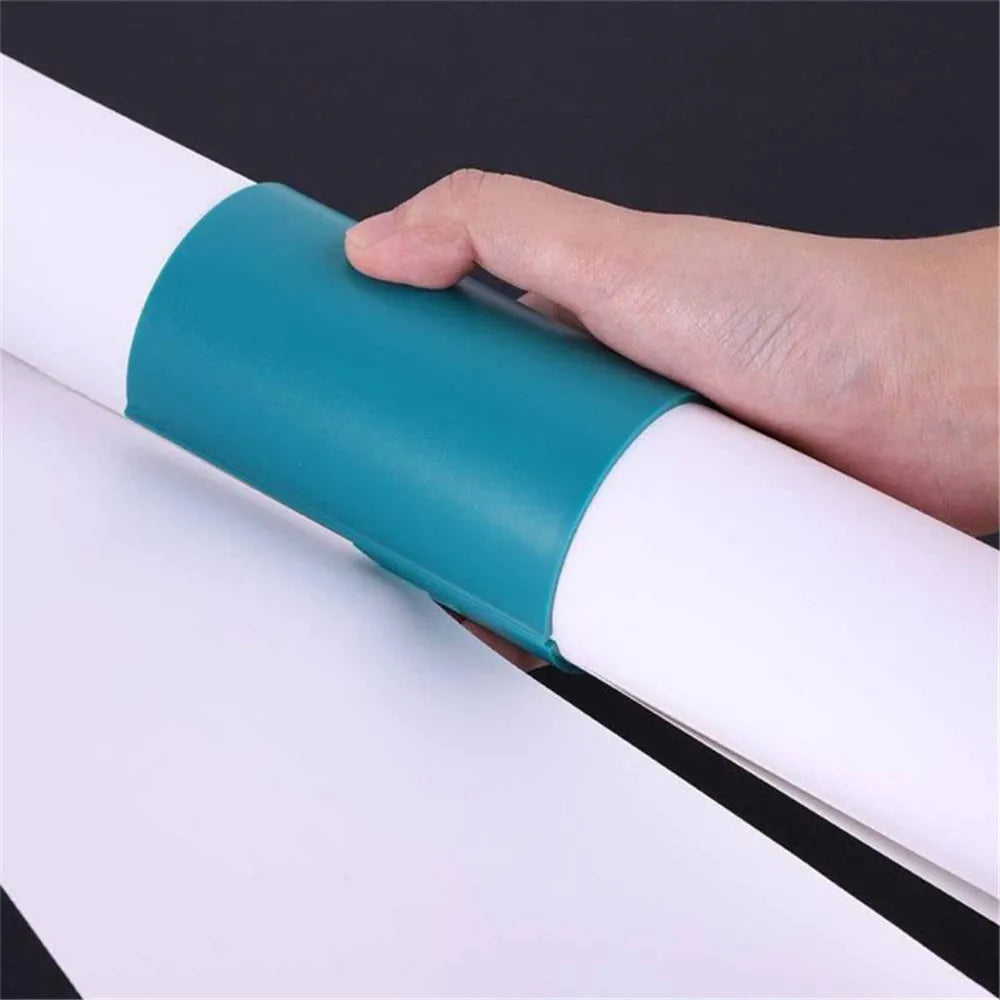 Wrapping Paper Cutter – Sliding Christmas Paper Cutting Tool, Safe Plastic Mini Cutter for Household Use, Blade-Free