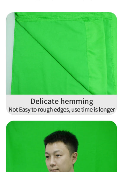 Photography Backdrop Cloth — White, Black, Blue, Green Chroma Key Studio Background
