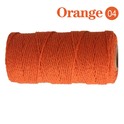 2mm 100M Macrame Cotton Cord – Twine Thread for DIY Crafts, Wall Hangings, Bohemian Wedding & Home Decor