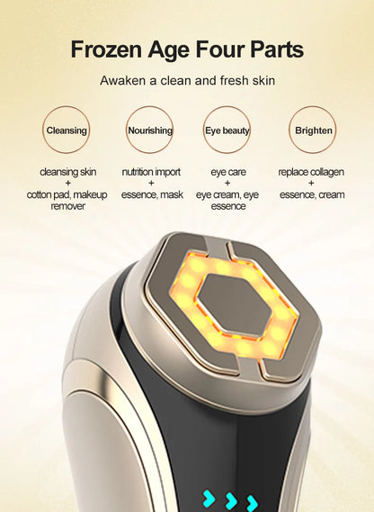 New RF Facial Lifting & Firming Beauty Device - EMS Microcurrent Rejuvenation, Home Face Care Tool, Perfect Gift Idea        4o