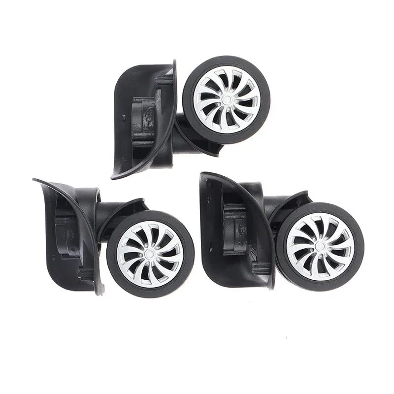 Universal 360° Swivel Suitcase Wheels — Replacement Trolley Luggage Wheels