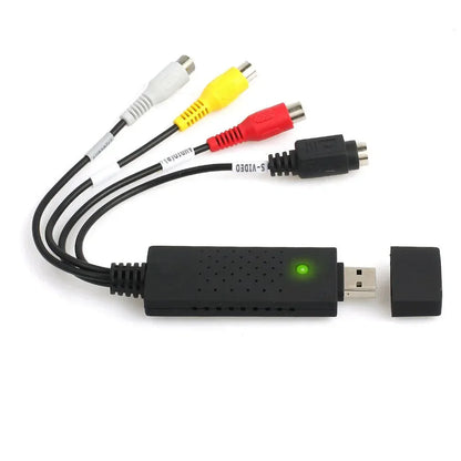 USB 2.0 VHS to DVD Video Converter – Capture Analog Video to Digital Format for IPTV, Audio, and Gaming