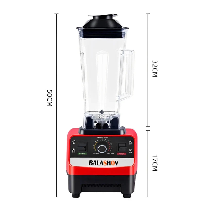 2000W Heavy Duty Commercial Blender - High Power Food Processor & Ice Crusher for Smoothies, Juices and Kitchen Mixing