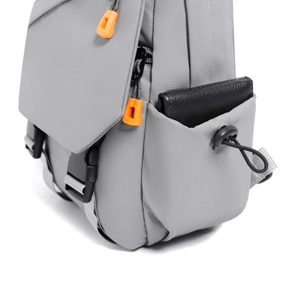 Waterproof Nylon Crossbody Bag for Men – Compact Chest Sling Shoulder Backpack for Travel & Outdoor Hiking