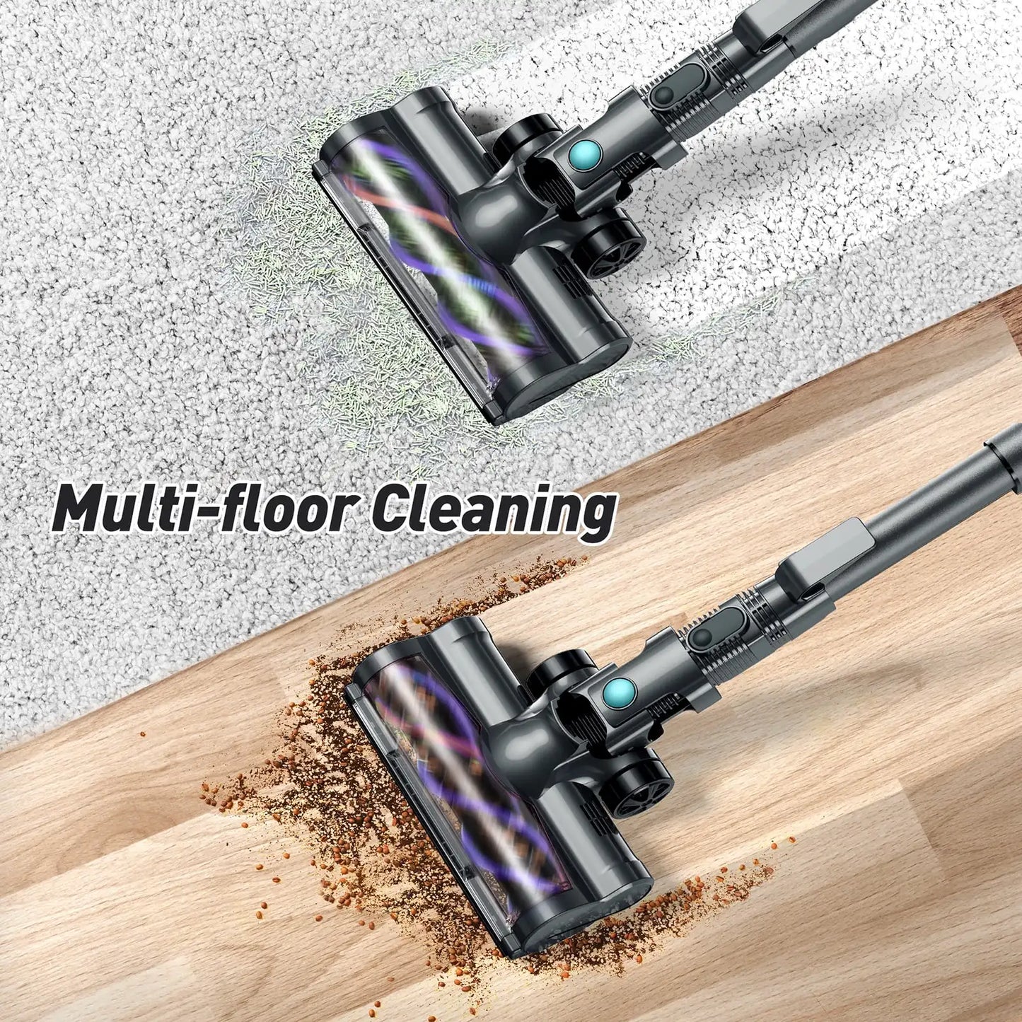 Cordless Stick Vacuum Cleaner – Lightweight, Powerful Suction for Home, Carpet, and Pet Hair