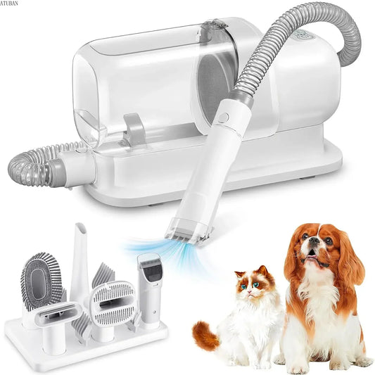 Dog Grooming Vacuum and Pet Grooming Kit – 2.3L Capacity Hair Dust Cup and Brush for Efficient Pet Hair Removal