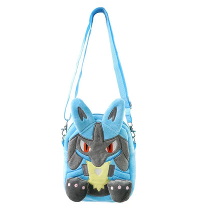 Pokemon Plush Backpack – Pikachu, Gengar, Mimikyu, Snorlax, Rowlet, Psyduck, Lucario, Charmander Anime Shoulder Bag & Doll Toy