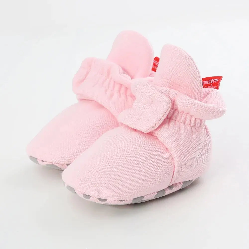 Meckior Baby Socks Shoes – Star Toddler First Walkers Booties, Soft Cotton Anti-Slip Shoes for Boys and Girls
