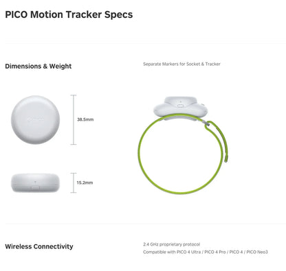 PICO Motion Tracker 2nd Gen 2024 — Full Body Motion Tracking, Officially Released VR Motion Sensor