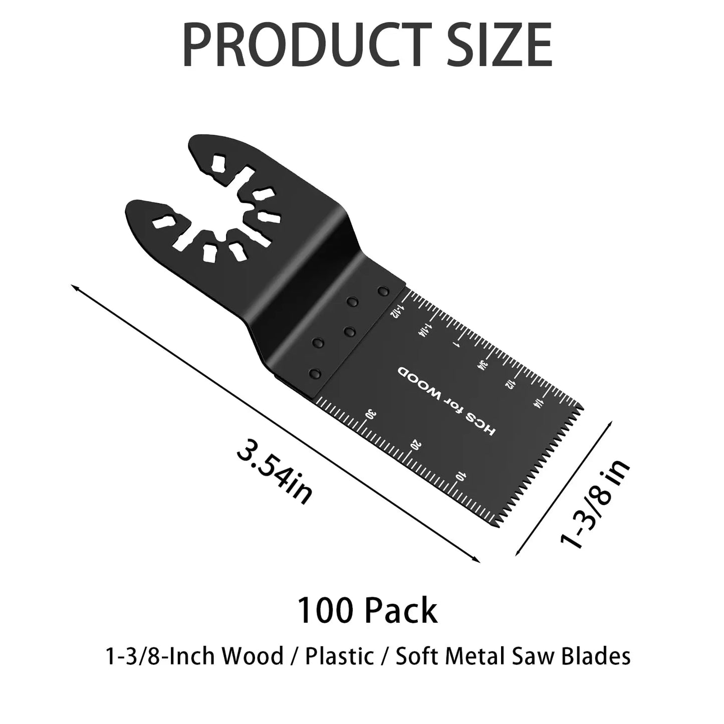 Oscillating Multi-Tool Saw Blades Set (20/50/100Pcs) – Fast Cutting Wood & Metal Renovator Cutter Blades Multi-Function Tool Accessories