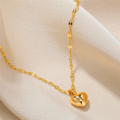 2025 Love Heart Pendant Necklace for Women – Trendy Lip Chain Jewelry Gift