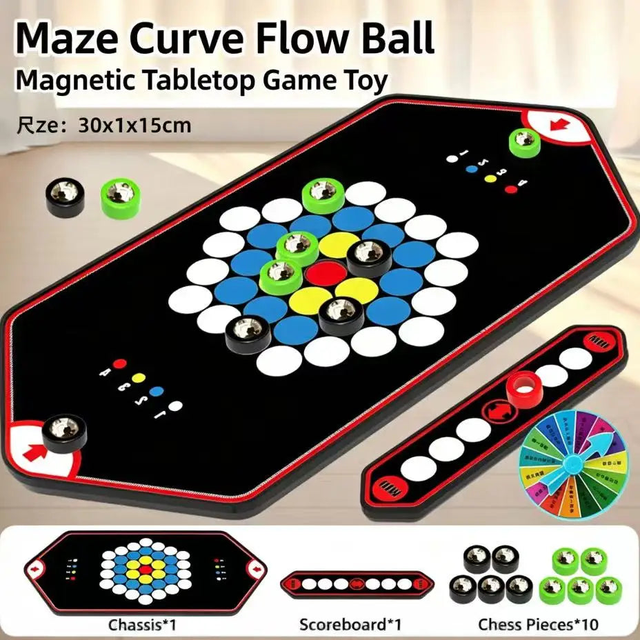 Curve Mobile Ball Game - Interactive Two-Player Strategy Toy for Kids & Adults