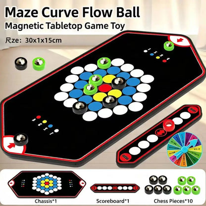 Curve Mobile Ball Game - Interactive Two-Player Strategy Toy for Kids & Adults