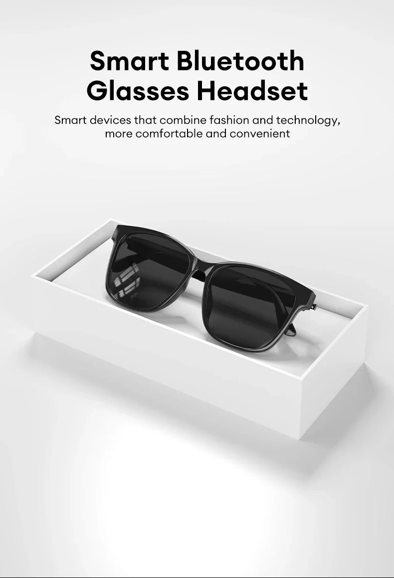 Choice HYUNDAI C8 Bluetooth 5.4 Glasses – Wireless Earphones with HD Mic, Multi-Function Keys, Driving Sunglasses (Lenovo C8 Compatible)