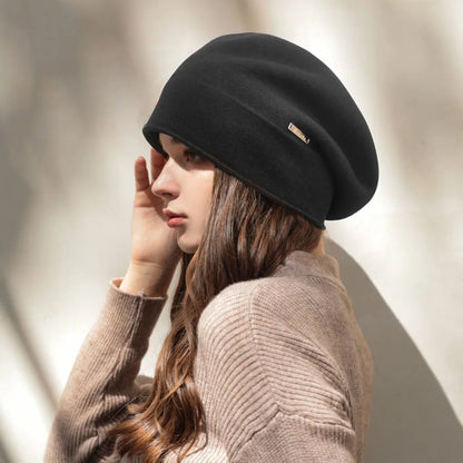 2022 Women’s Cashmere Blend Winter Hat – Soft Warm Wool Skullies, Beanies, Fedora Retro Beret, Boutique Style