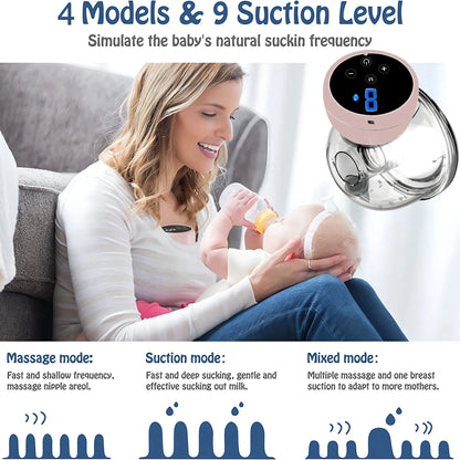 Wearable Electric Breast Pump – Portable, Hands-Free Silent Breast Milk Extractor, 1PCS