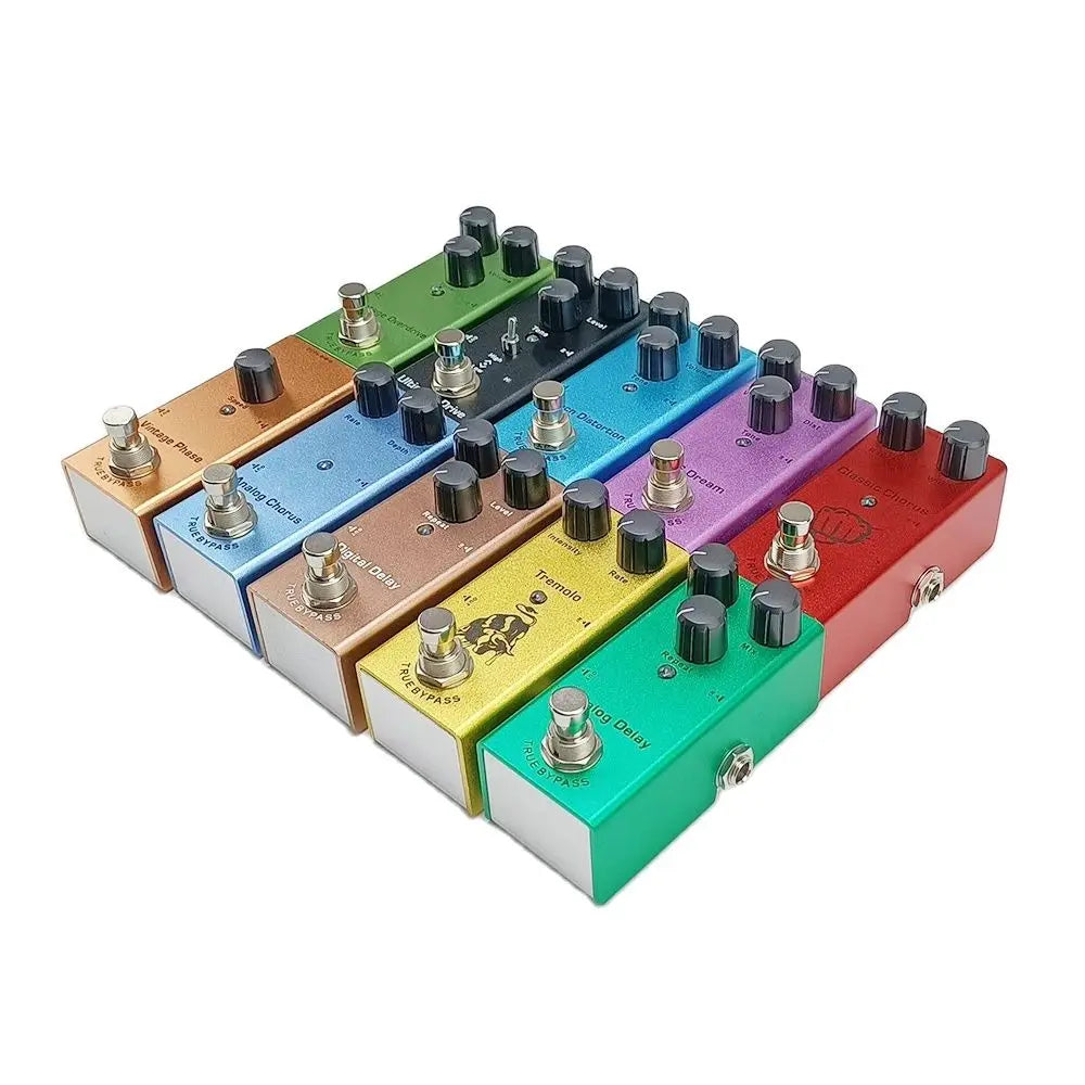 Electric Guitar Effects Pedal – Vintage Overdrive, Chorus, Tremolo, Delay & Ultimate Drive Options