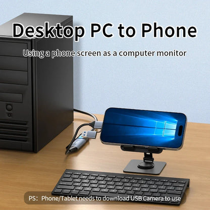 Unnlink 1080P 60FPS HDMI Capture Card - USB & Type-C Video Capture Device for Switch, PS4, TV Box, PC, Phone & Tablet