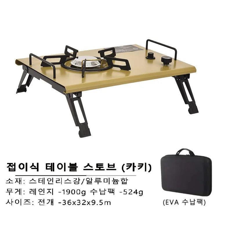 Lohascamping Folding IGT Table – Lightweight Portable Roll Table with Adjustable Legs for BBQ, Desktop Burner & Backpacking