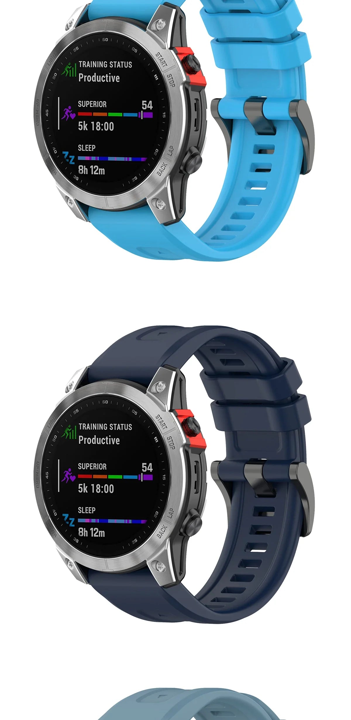 Silicone Watch Strap for Garmin Fenix 7X/7/7S/6/6X/5X/5S/3HR/945/935 – QuickFit 20/22/26mm Wrist Band
