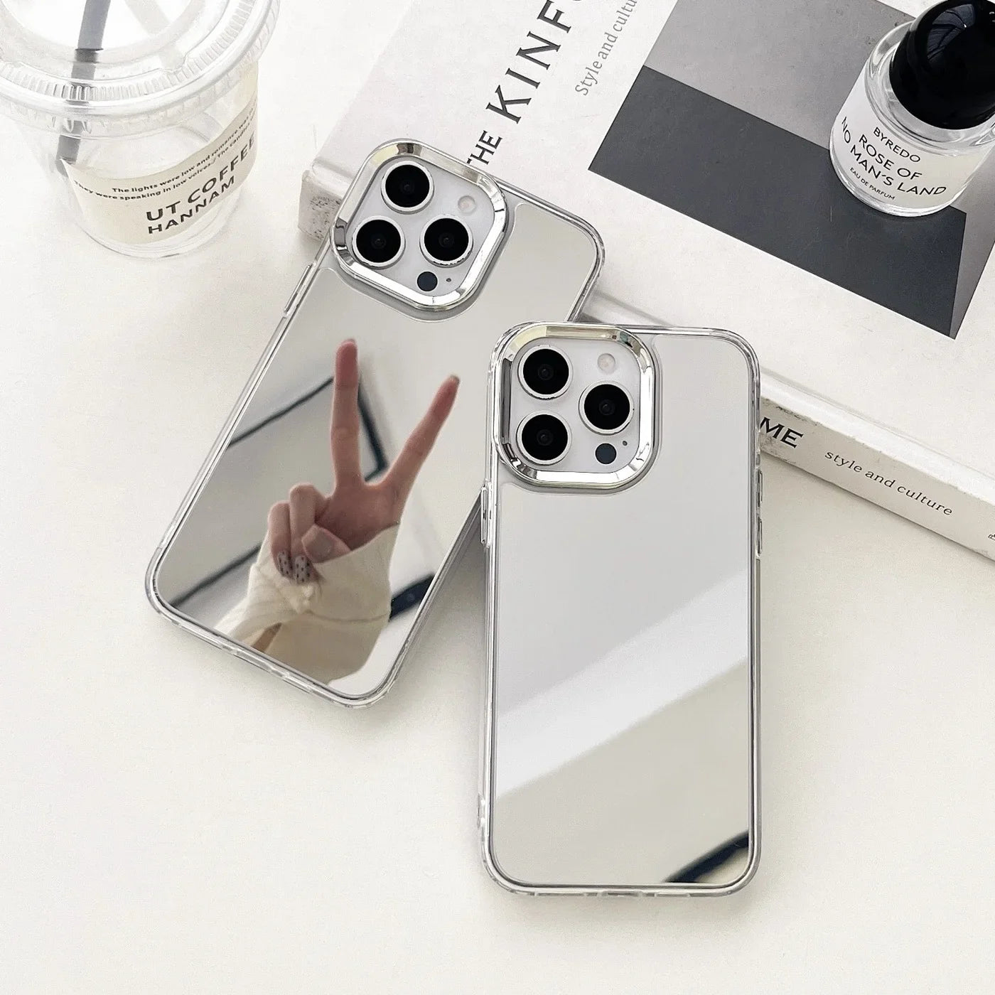 Luxury Plating Makeup Mirror Phone Case for iPhone 17/16/15/14/13/12/11 Pro Max XR X XS – Hard Acrylic Shockproof Bumper Cover