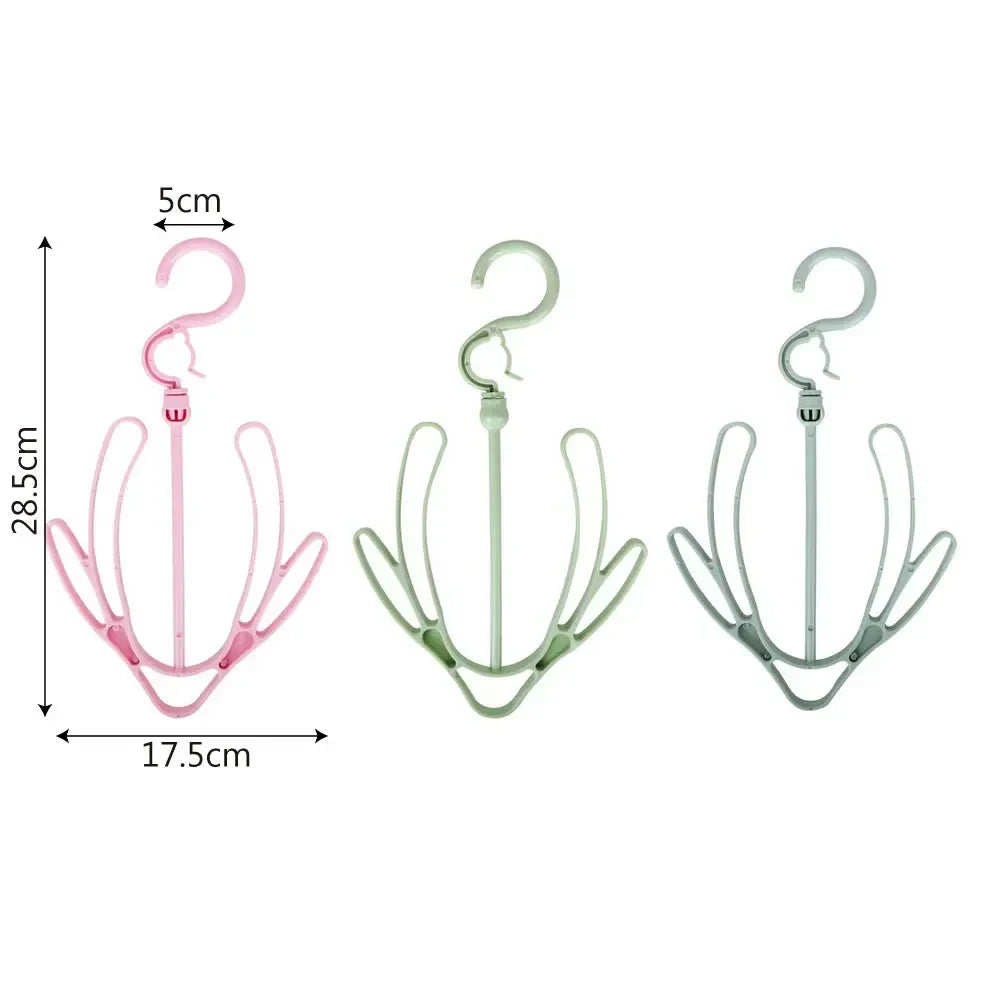 Multifunctional Shoes Drying Hanger - Windproof Rotatable Balcony Rack for Scarves, Neckties, and Shoes - Home Storage Organizer