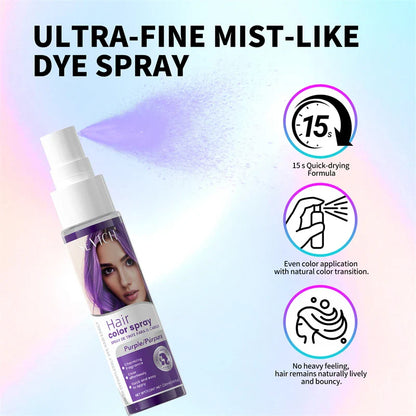 Temporary Hair Color Spray – 30ml DIY Hair Dye for Halloween, Parties & Instant Styling