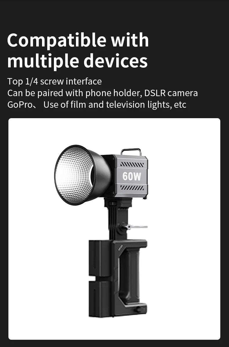 LED Fill Light Handheld COB Photography Light - Dual Color, Gentle Light for Outdoor Shooting, YouTube, TikTok, Vlog with Remote Rocker