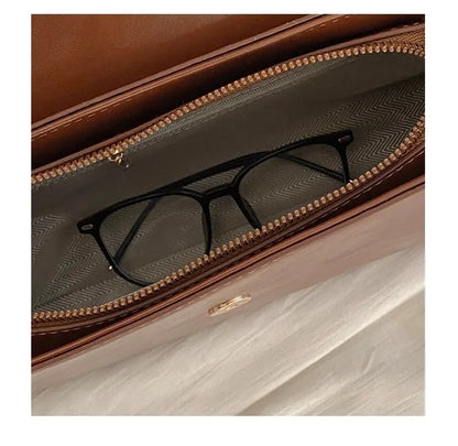 Retro Underarm Bag for Women – New Autumn Winter Fashion, Solid Color PU Leather Handbag, Casual Commuter Single Shoulder Bag