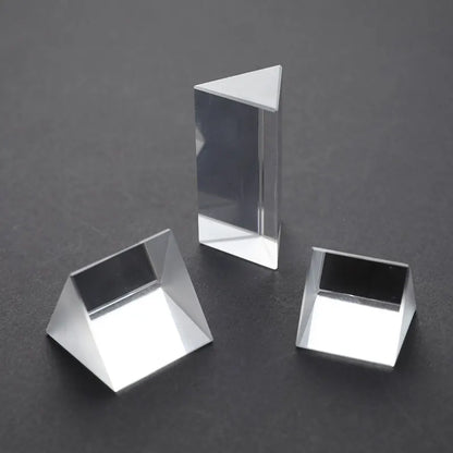 Triangular Prism Crystal – Rainbow Light Refraction Physics Experiment Toy for Kids & Photography