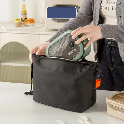 Insulated Lunch Pack Bento Bag — Aluminium Foil Portable Ice Bag for Picnic, Dinner & Food Storage Handbag