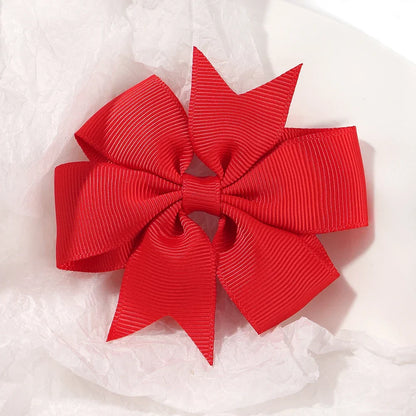20/40PCS Sweet Candy Color Bow Hair Clip Set – Cute Ribbon Hairpins for Baby Girls & Kids Hair Accessories Gift