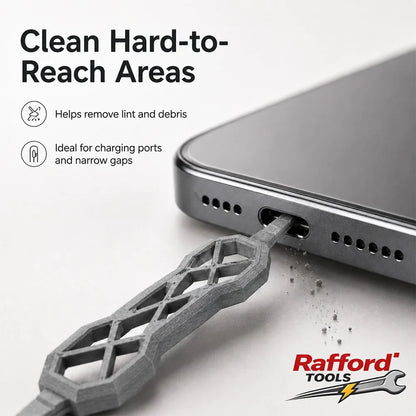 Portable USB Charging Port Cleaner - Dual-End Dust Removal Tool for USB-A, USB-B & USB-C Ports