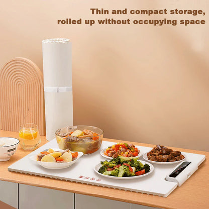 Electric Warming Tray – Adjustable Temperature Smart Silicone Heating Plate for Parties and Family Gatherings