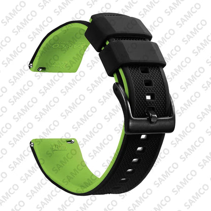 Premium Silicone Watch Band – Quick Release Rubber Strap, 18mm 20mm 22mm Replacement Watchband
