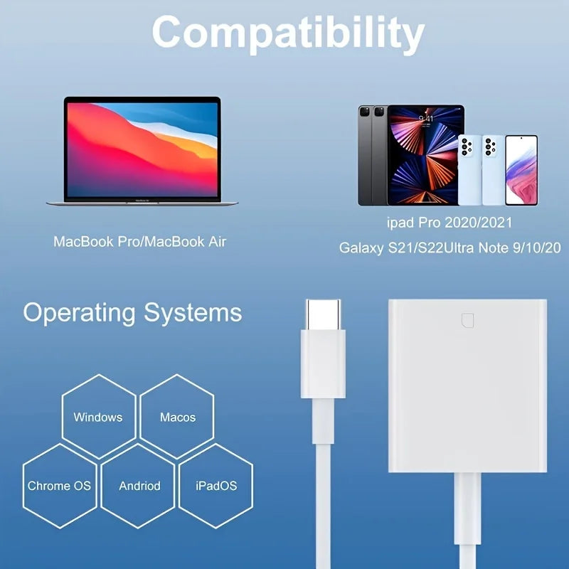 USB Type-C Card Reader to SD – Memory Converter for Huawei, Xiaomi, MacBook Pro/Air, Laptop & Phone