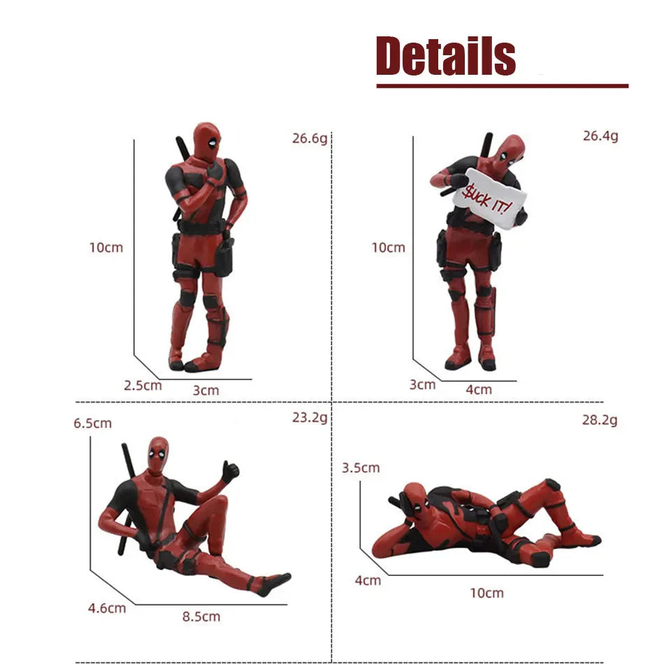 Deadpool & Wolverine Movie Figures – Cute Action Toy Dolls & Plush Decor for Kids’ Birthday Gifts