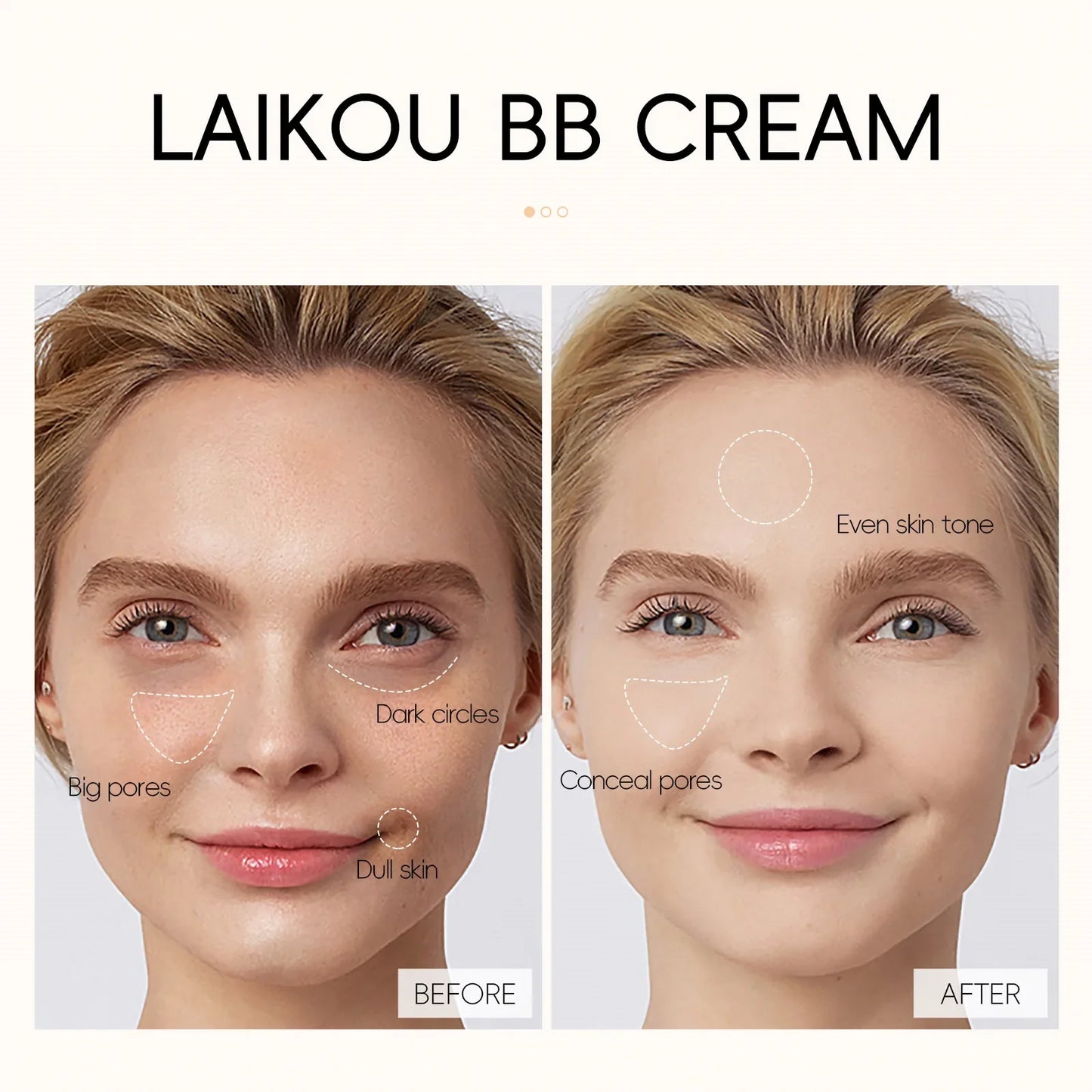 6-Color BB Cream Concealer – 30ml Liquid Foundation Primer with Natural Coverage for Face Brightening & Flawless Skin Finish