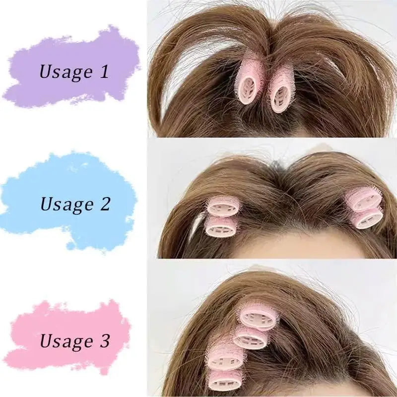 Korean Fluffy Hair Root Clip - Geometric Exquisite Hairpin for Curling Bangs, Fixed Shape Hair Accessories, Perm Iron, 4/2/1PC